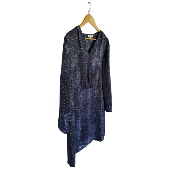 H by Halston Blue Animal  Print Dress - Picture 3 of 10